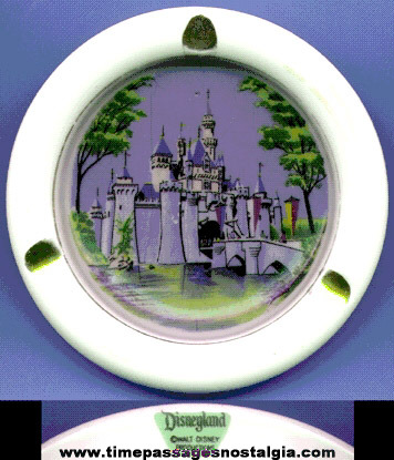 Old Disneyland Porcelain Souvenir Ashtray