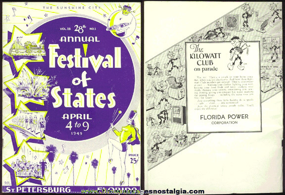 1949 St. Petersburg, Florida Festival Of States Program Book