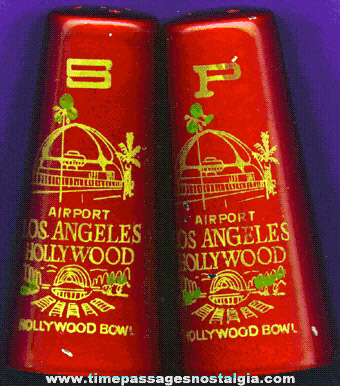 Old Los Angeles / Hollywood Souvenir Salt & Pepper Shaker Set