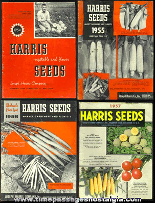 (4) Old HARRIS SEED Catalog Books