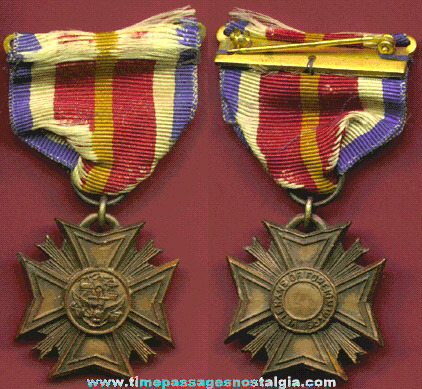 Old Veterans Of Foreign Wars (V.F.W.) Medal / Ribbon