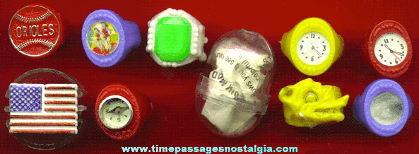 (10) Novelty / Gum Ball Machine Prize Toy Rings