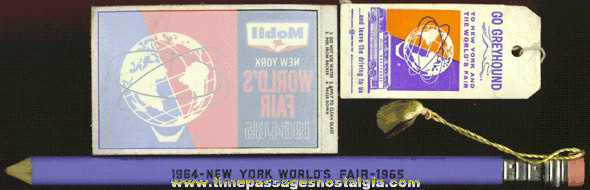 (3) 1964 - 1965 New York World’s Fair Items