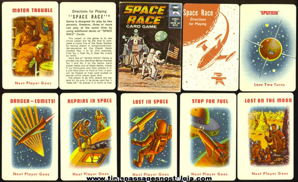 1969 Unused Boxed Space Race Card Game