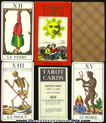 1970 Unused Boxed Set Of Tarot Cards