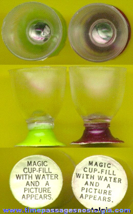 (2) Different RARE Old Gum Ball Machine Prize Magic Viewer Glasses