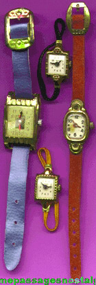 (4) Different Old Toy Watches