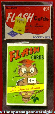 Old Unopened Boxed & Carded "Flash Cards" Children’s Card Game