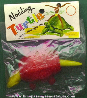 Old Unopened Novelty Nodder Turtle Toy