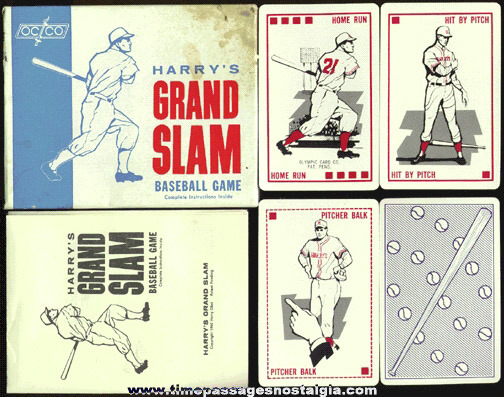 Boxed 1962 HARRY’S GRAND SLAM Baseball Card Game
