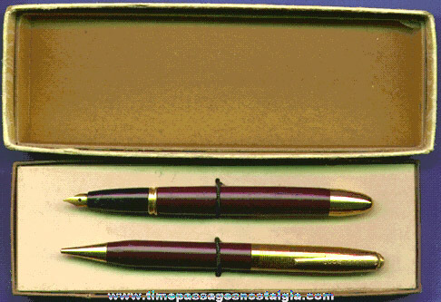 Old Boxed Pen & Mechanical Pencil Set
