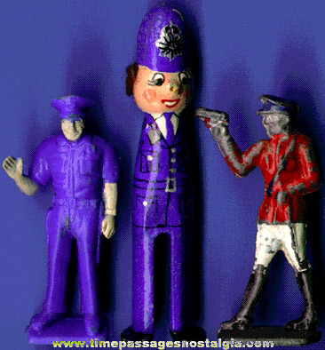 (3) Different Small Policeman Figures