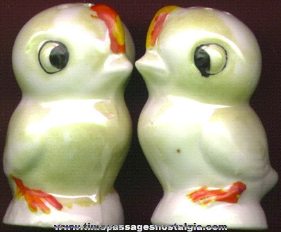 OLD BABY CHICK SALT & PEPPER SHAKERS