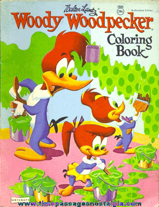 1964 Woody Woodpecker Coloring Book
