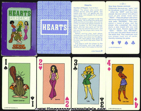 Boxed ©1979 Hanna-Barbera Captain Caveman Hearts Card Game