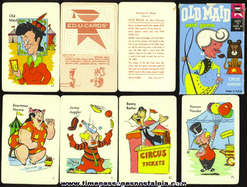 Boxed 1959 Old Maid Card Game