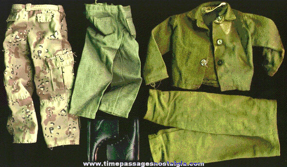 (6) Old GI Joe Uniform items