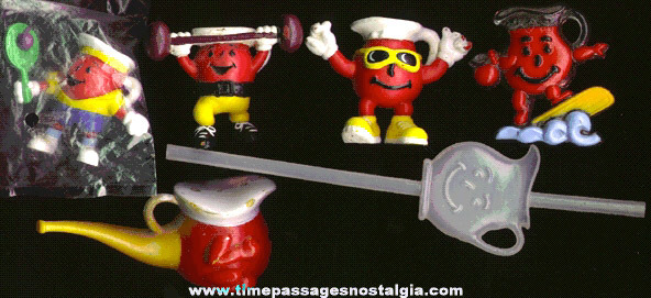 (6) Different Kool-Aid Advertising Character Items