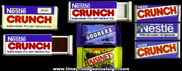 (7) Small Nestles Candy Advertising Items