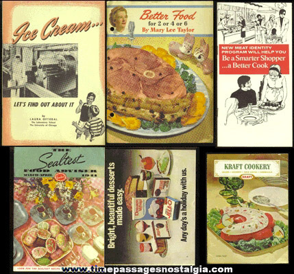 (6) Old Recipe & Advertising Booklets