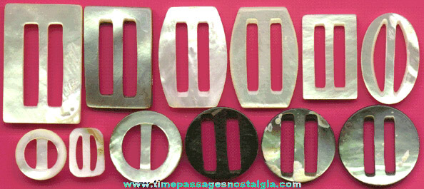 (12) Old Shell Clothing Buckles