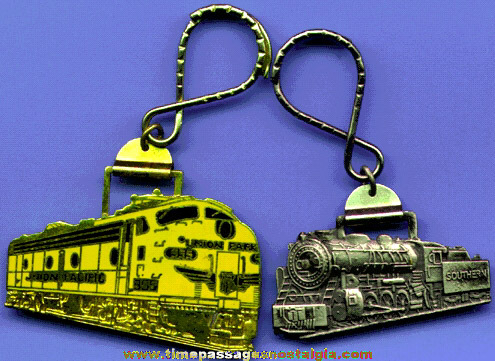 (2) Different Train Advertising Key Chains