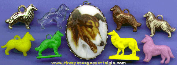 (9) Small Collie Dog Items