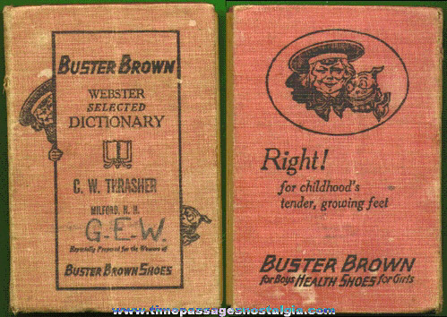 1923 BUSTER BROWN SHOES Advertising Premium Webster’s Dictionary