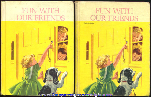 Pair Of 1962 Basic Reader Books Regular & Teacher’s Edition