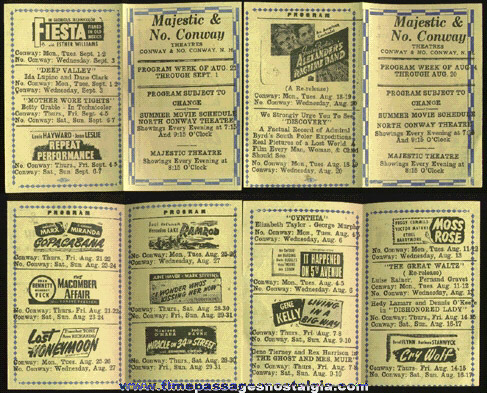 (4) 1940’s Movie Theatre Programs