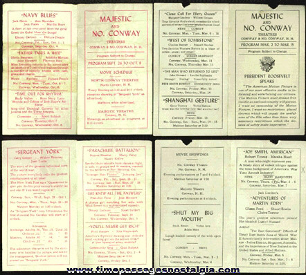 (4) 1940’s Movie Theatre Programs