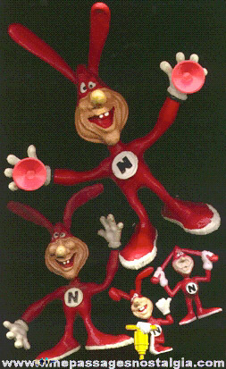 (4) Domino Pizza Noid Advertising Character Figures