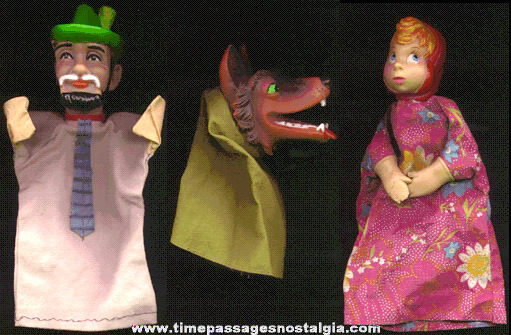 (3) Old Character Hand Puppets