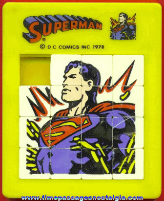 Colorful ©1978 Superman Character Slide Puzzle