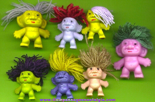 (7) Small Wishnik Troll Figures