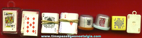 (7) Miniature Playing Card Items