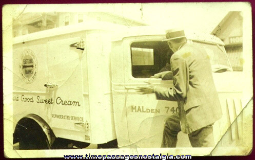 Old Milk / Ice Cream Truck Photograph