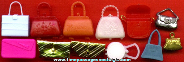 (12) Miniature Doll Purses & Pocket Books