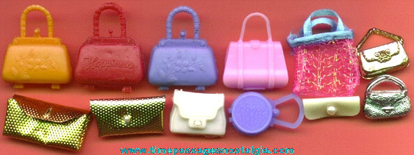 (12) Miniature Doll Purses & Pocket Books