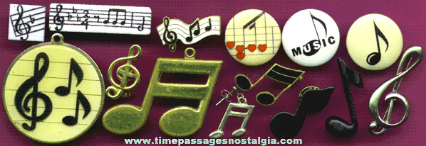 (14) Small Musical Note Items