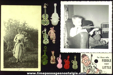 (12) Small Violin / Fiddle Related Items