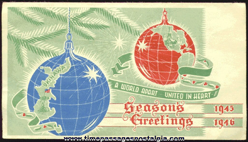 1945 OKINAWA Christmas Card