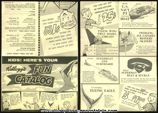 1950’s Kellogg’S Cereal Premium "FUN CATALOG"