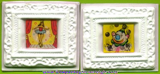 (2) Framed Cereal Premium Flicker Picture Squares