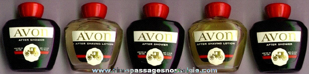 (5) Small Old Unused Avon Bottles