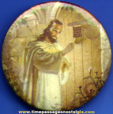 Old Religious Pocket Mirror