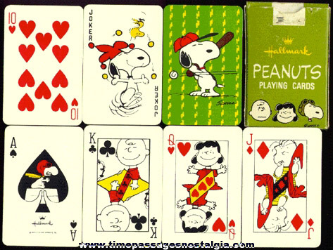 Boxed Miniature Deck Of Peanuts Characters Playing Cards