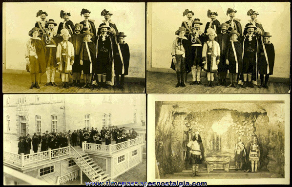 (4) 1920’s Theatre & Band Real Photo Post Cards