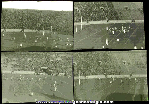 (5) 1939 Brown University vs. Yale Football Photographs