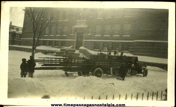 1922 Boston, Massachusetts Ladder Fire Truck Photograph